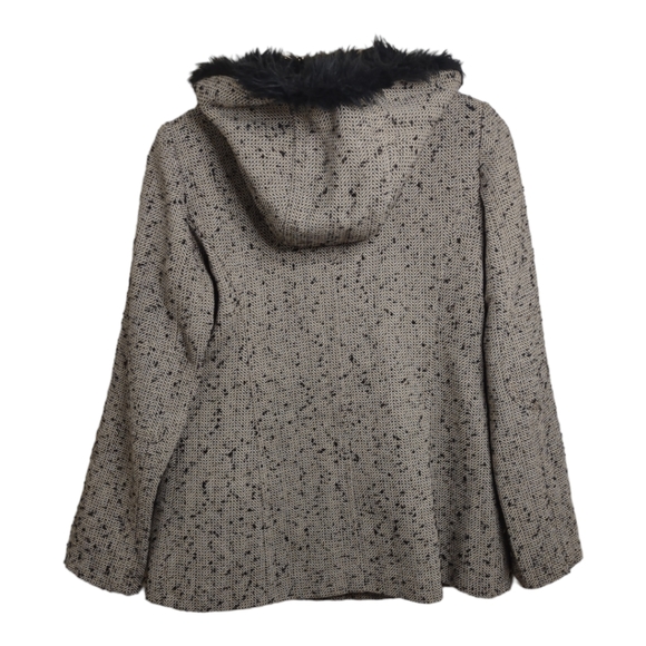 Anthropologie "Third Piece"  Black & White Pea coat, EUC - Picture 8 of 8